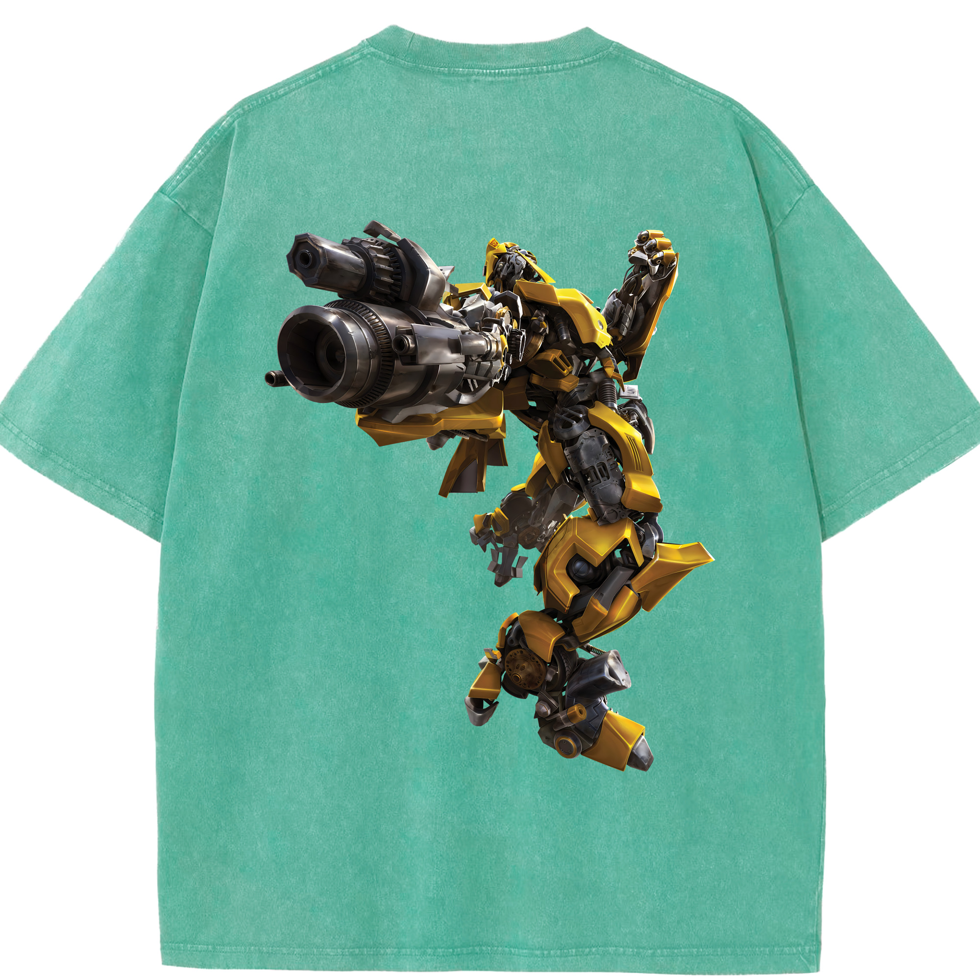 （画像用） Transformers トランスフォーマー 綿100% ヴィンテージ風 半袖Tシャツ（背面プリント）